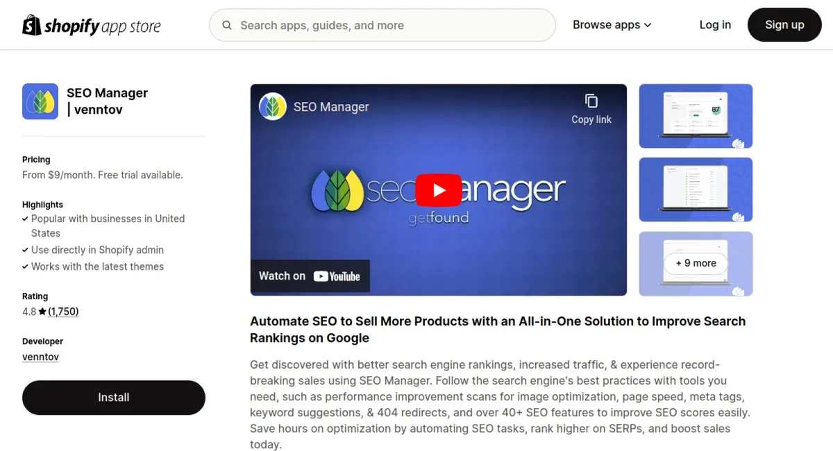 SEO Manager | venntov cover