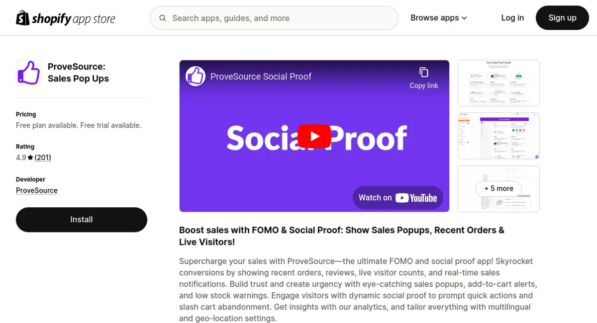 ProveSource Social Proof cover