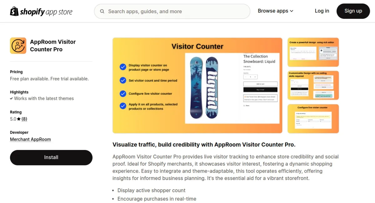 AppRoom Visitor Counter Pro cover