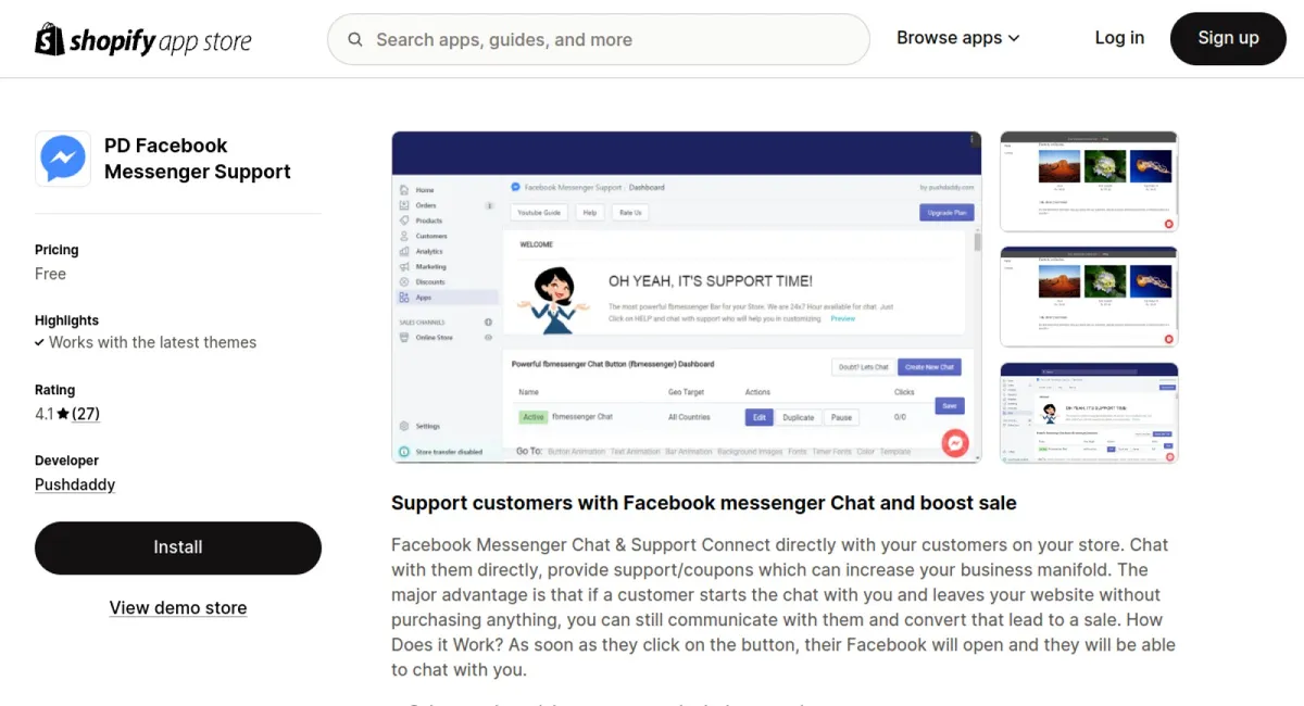 PD Facebook Messenger Support cover