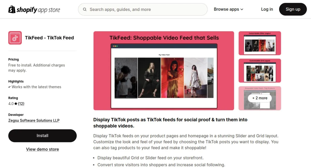 TikFeed ‑ TikTok Feed cover