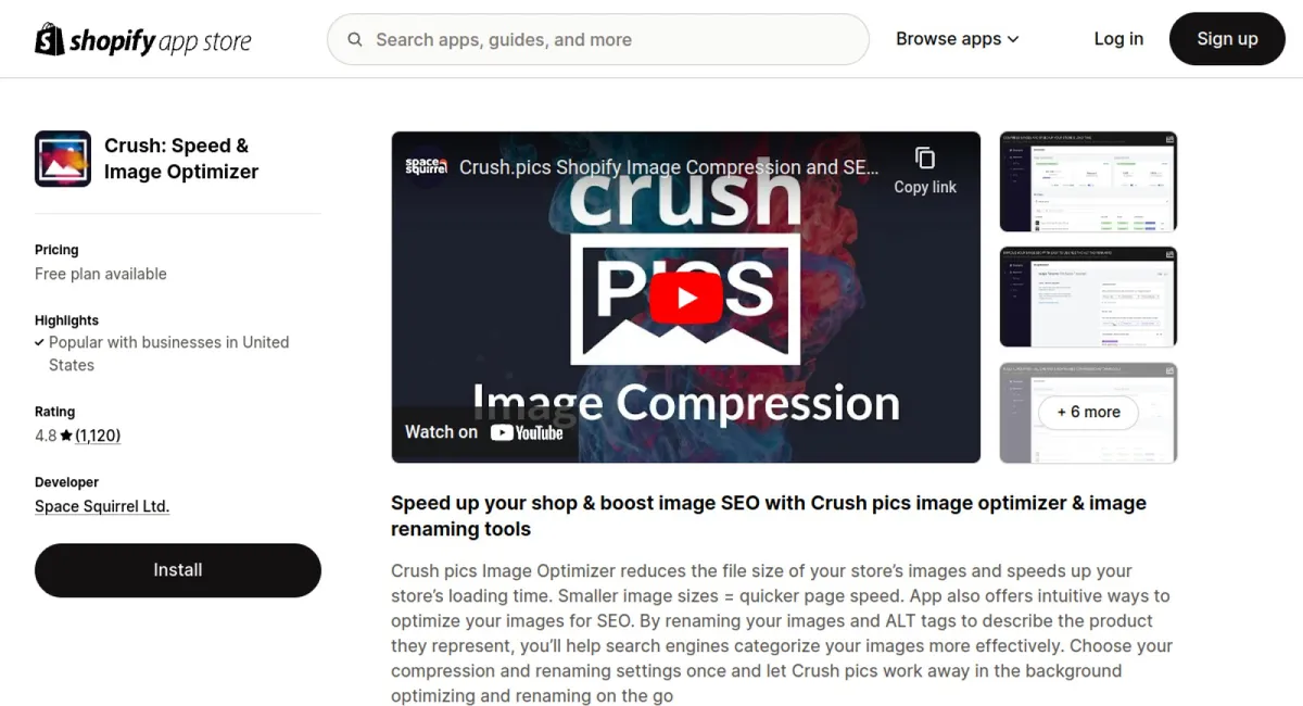 Crush: Speed &amp; Image Optimizer cover