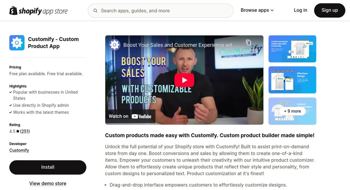 Customify ‑ Custom Product App cover