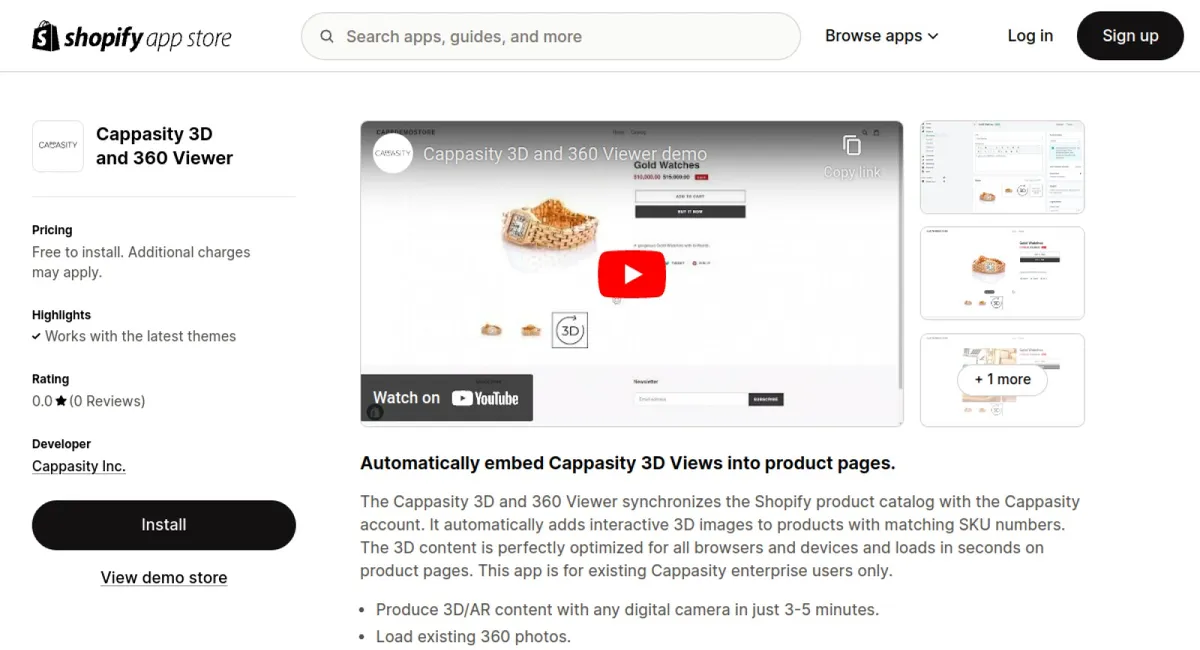 Cappasity 3D and 360 Viewer cover