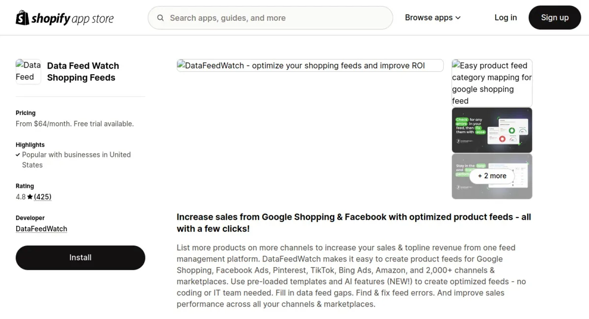 Data Feed Watch Shopping Feeds cover