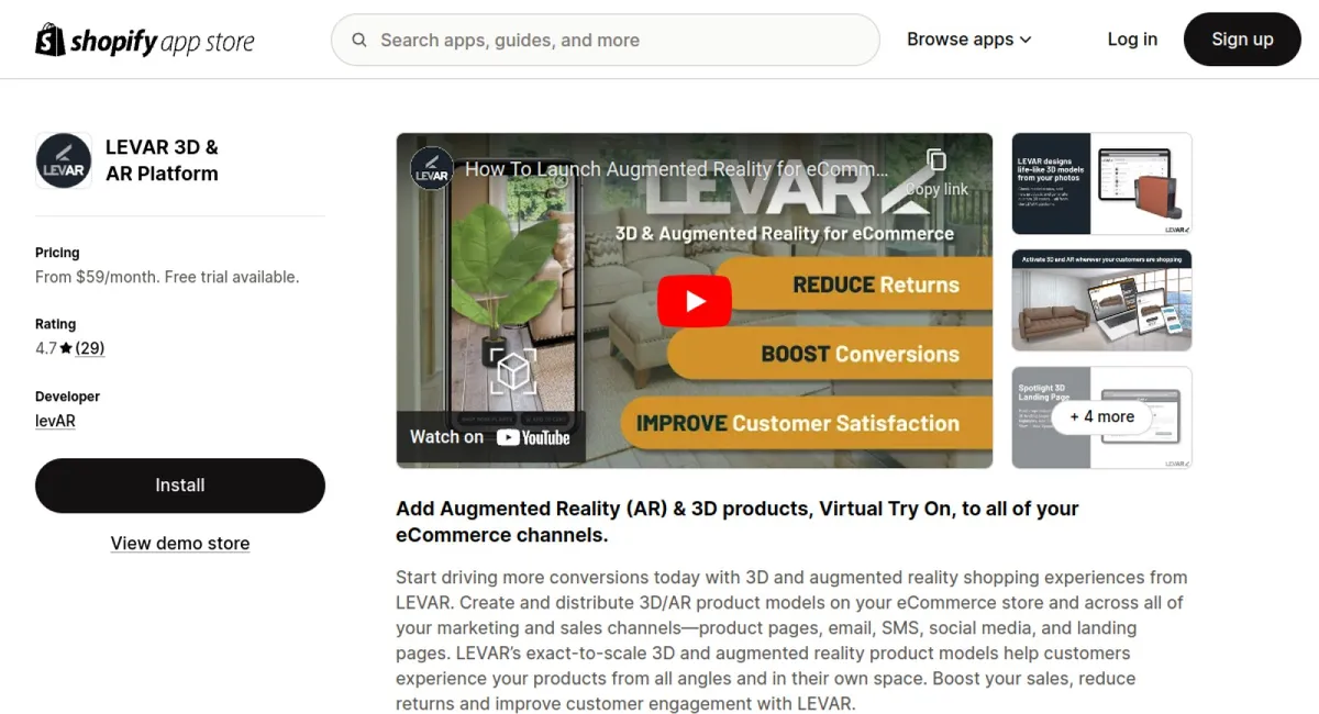 LEVAR 3D &amp; AR Platform cover