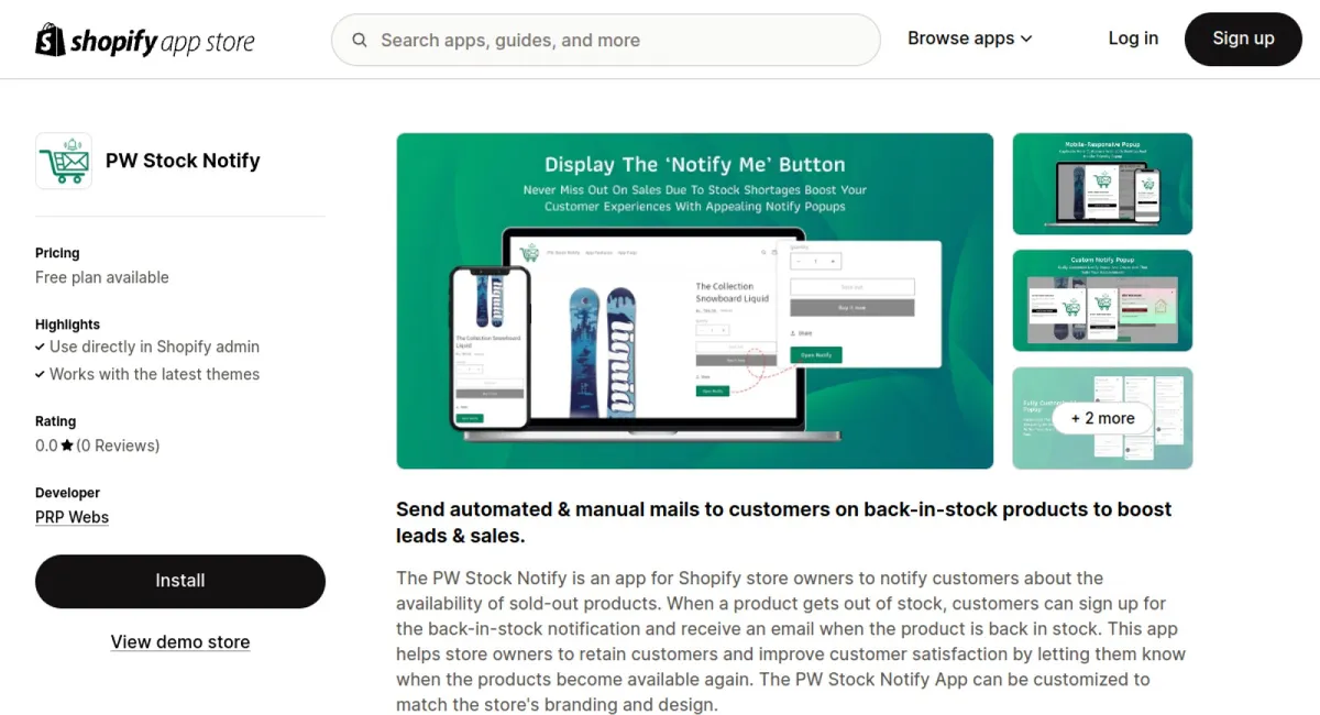 PW Stock Notify cover