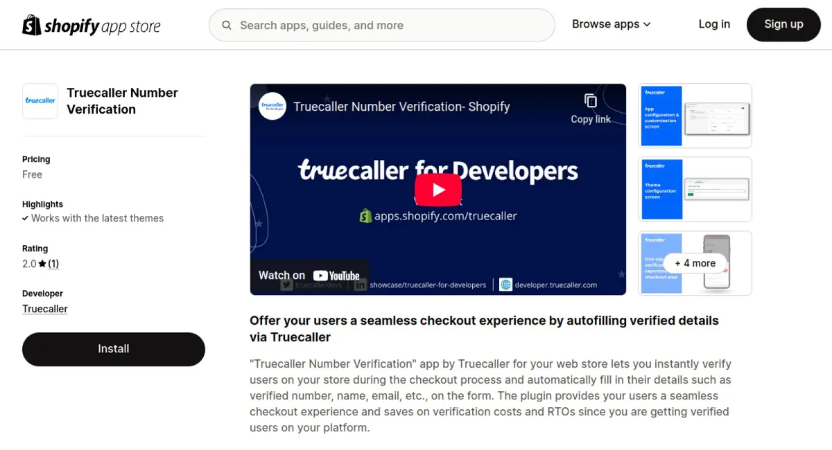 Truecaller Number Verification cover