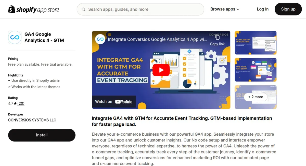 GA4 Google Analytics 4 ‑ GTM cover