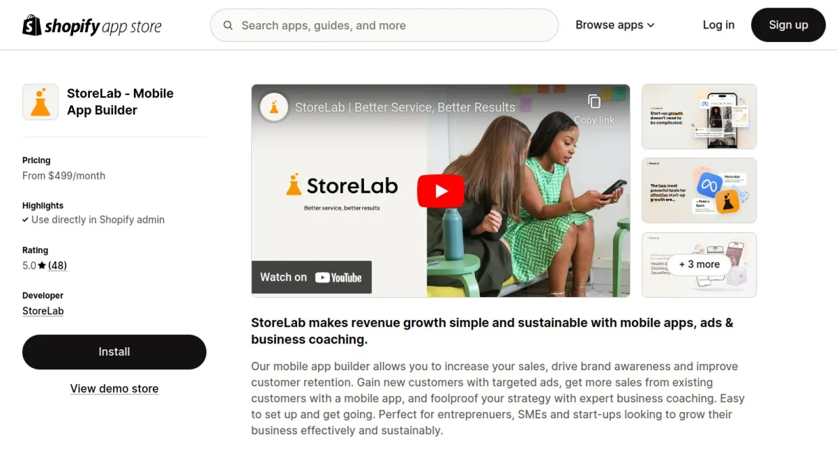 StoreLab ‑ Mobile App Builder cover