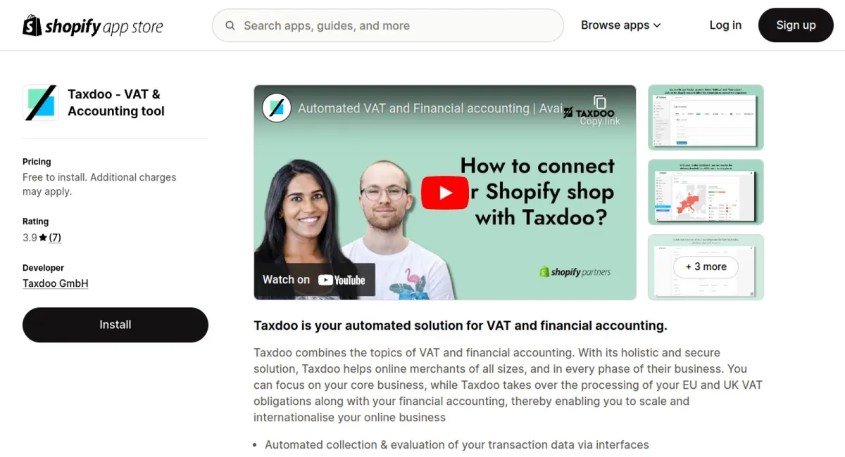 Taxdoo ‑ VAT &amp; Accounting tool cover