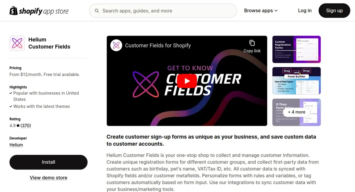 Helium Customer Fields cover