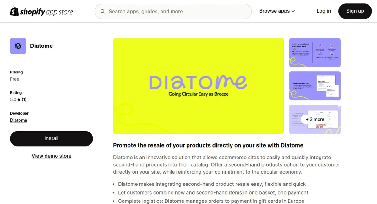 Diatome cover