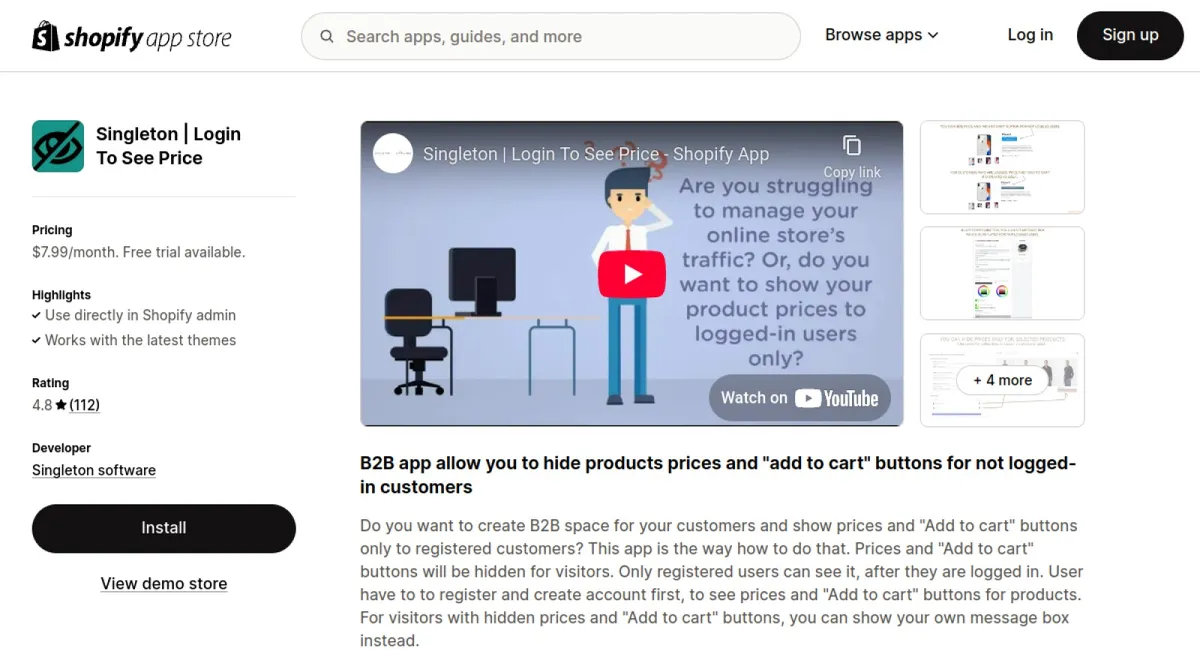Singleton | Login To See Price cover