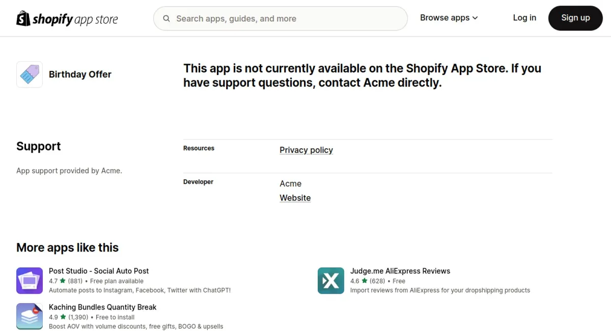 Birthday Offer cover