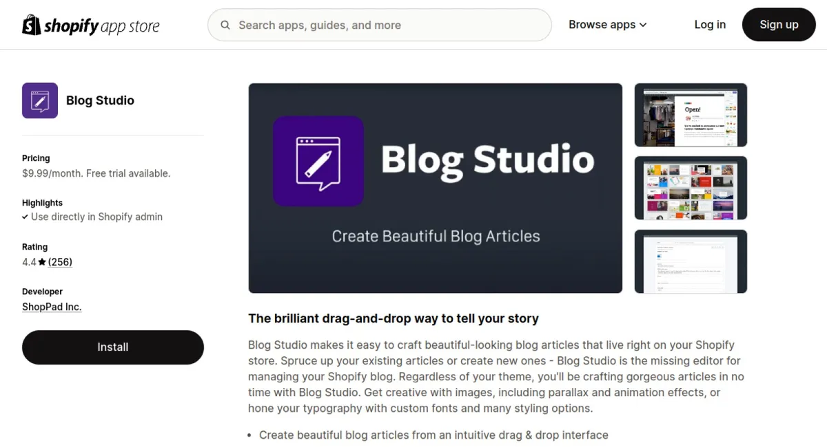 Blog Studio cover