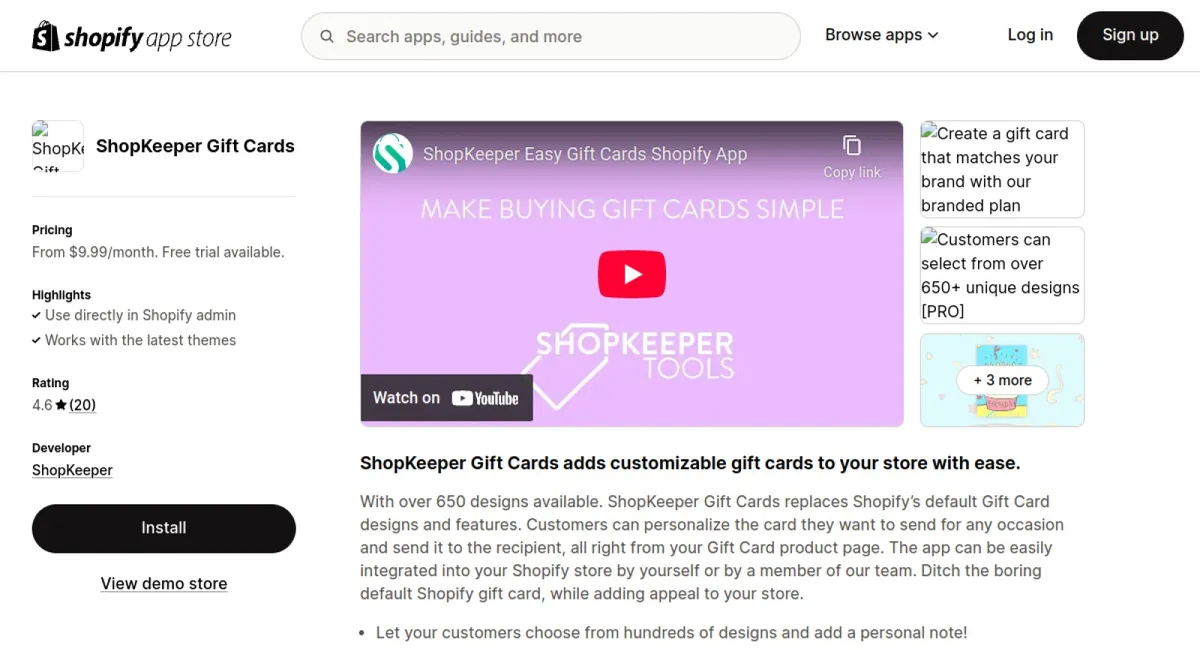 ShopKeeper Gift Cards cover