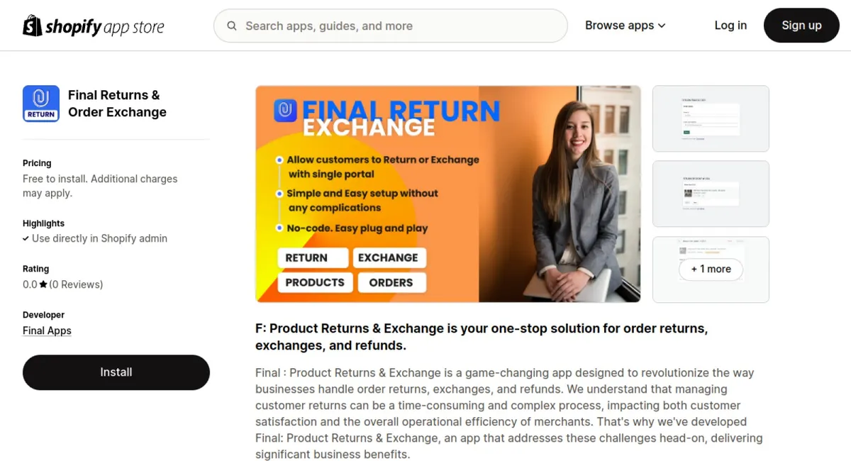 Final Returns &amp; Order Exchange cover