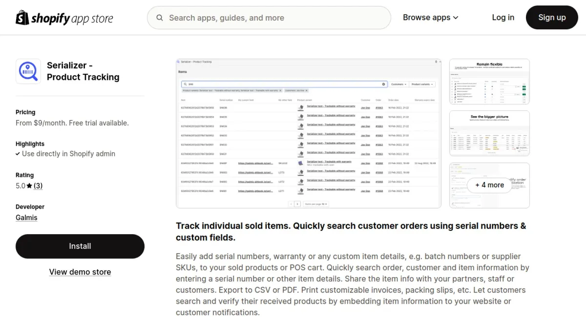 Serializer ‑ Product Tracking cover