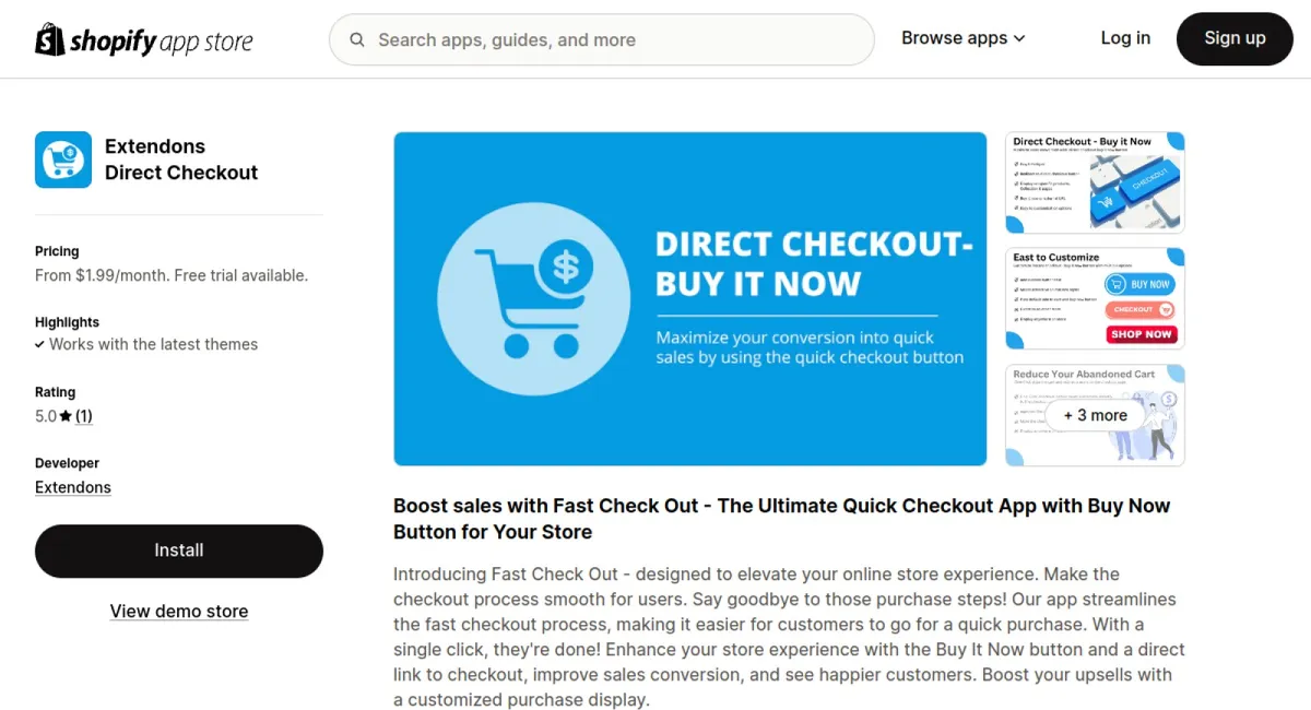 Extendons Direct Checkout cover