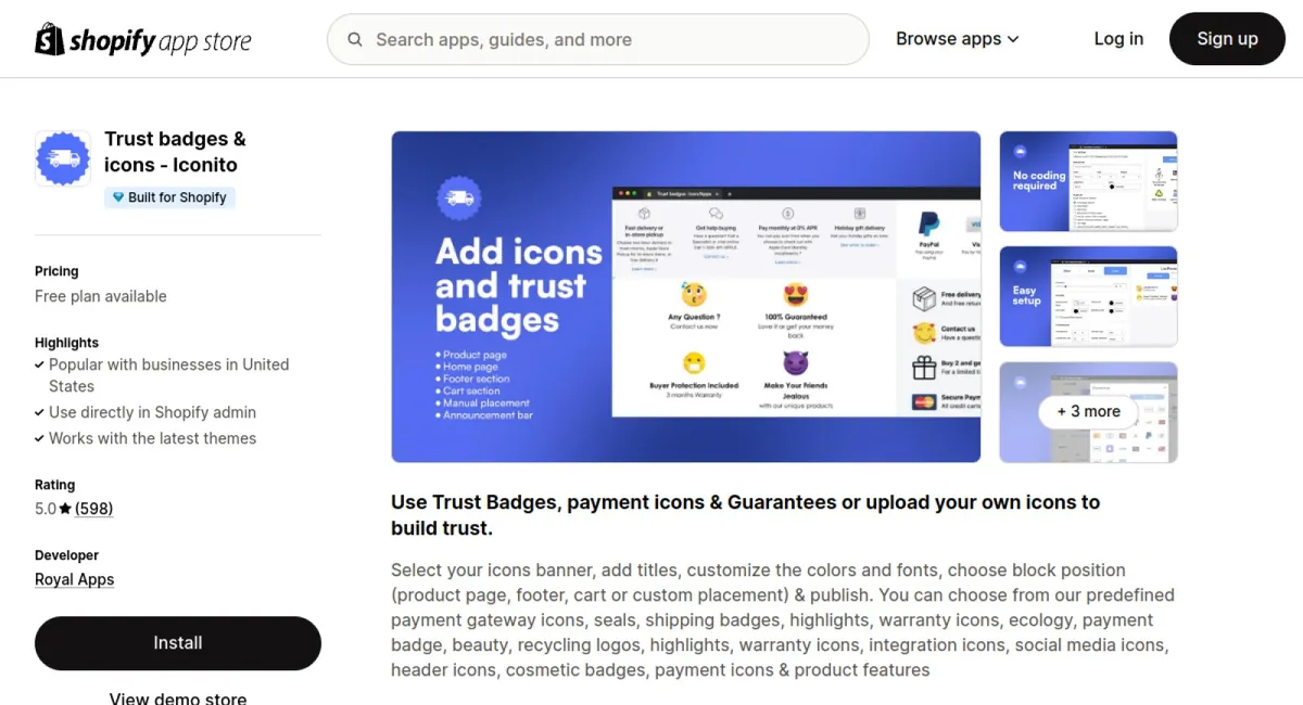 Trust badges &amp; icons ‑ Iconito cover