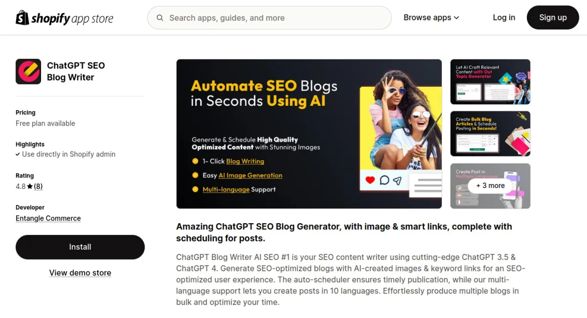 ChatGPT SEO Blog Writer cover