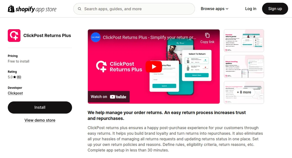 ClickPost Returns &amp; Exchanges cover