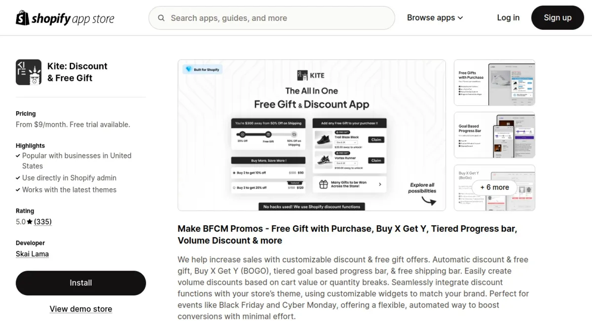 Kite : Discount &amp; Free Gift cover