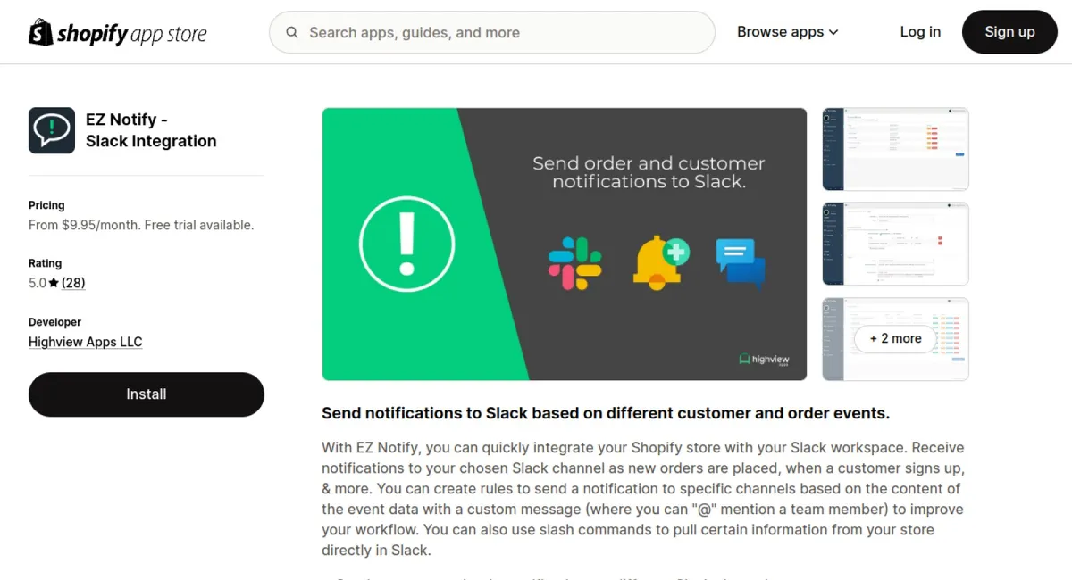 EZ Notify ‑ Slack Integration cover