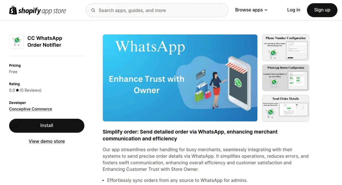 CC WhatsApp Order Notifier cover