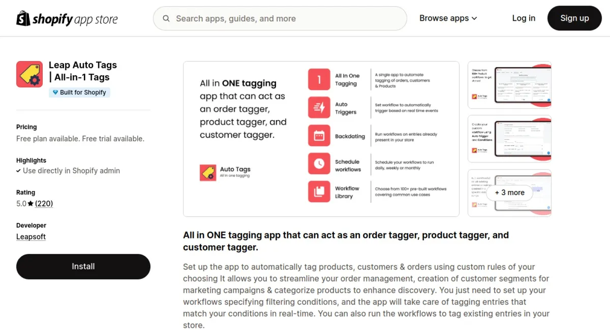 Leap Auto Tags | All‑in‑1 Tags cover