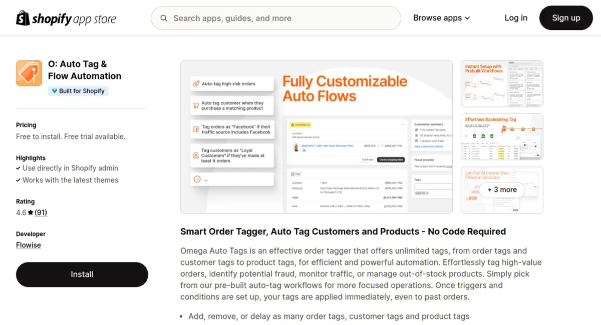 O: Auto Tag &amp; Flow Automation cover