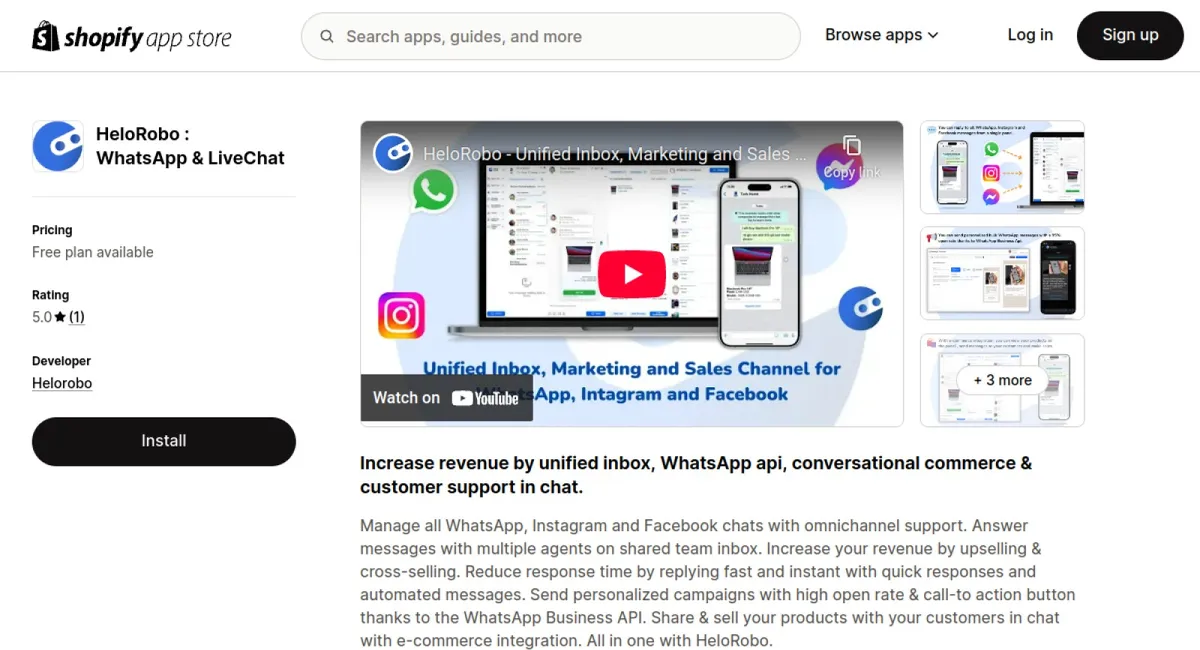 HeloRobo : WhatsApp &amp; LiveChat cover