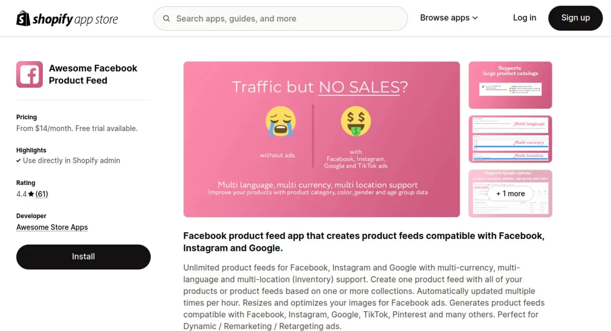 Awesome Facebook Product Feed cover