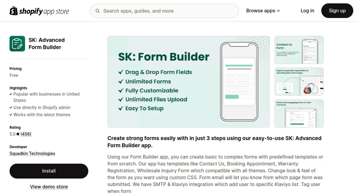 SK: Advanced Form Builder cover