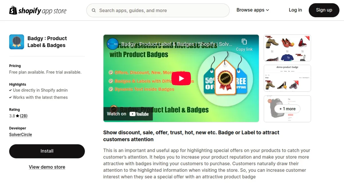 Badgy : Product Label &amp; Badges cover