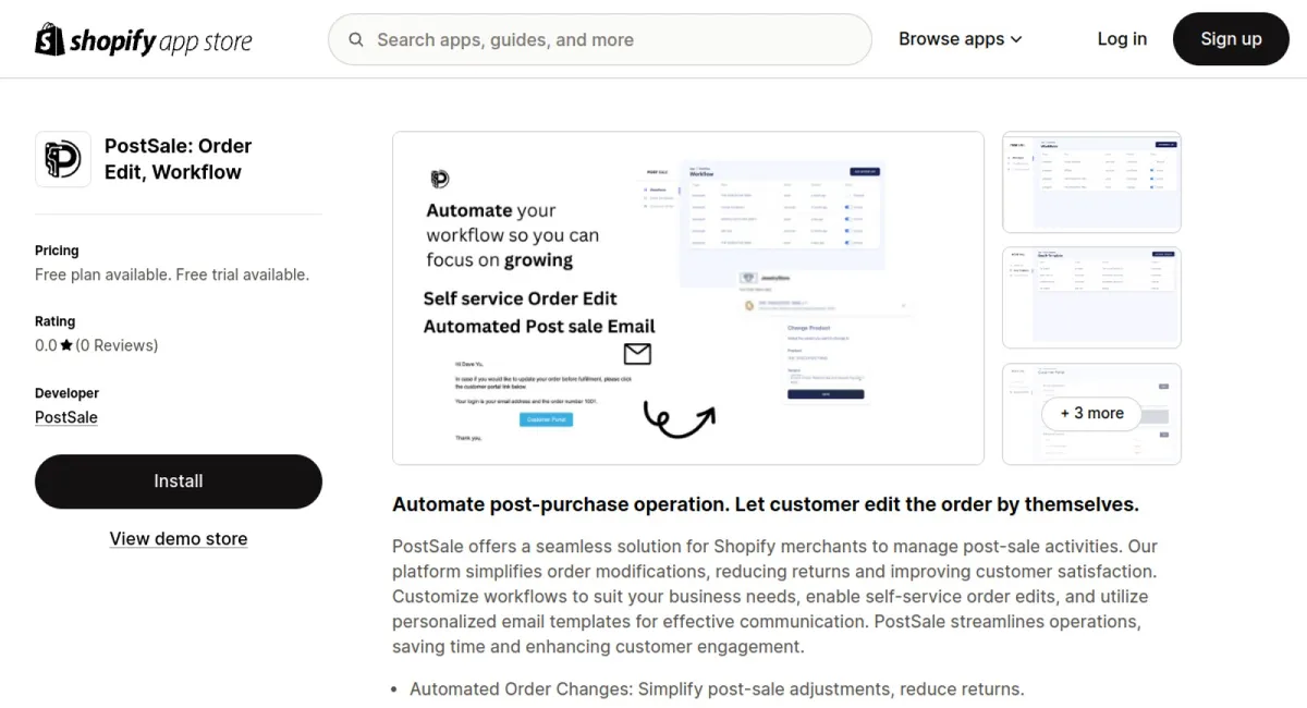 PostSale: Order Edit, Workflow cover