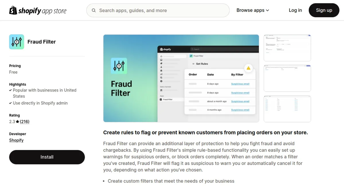 Fraud Filter cover