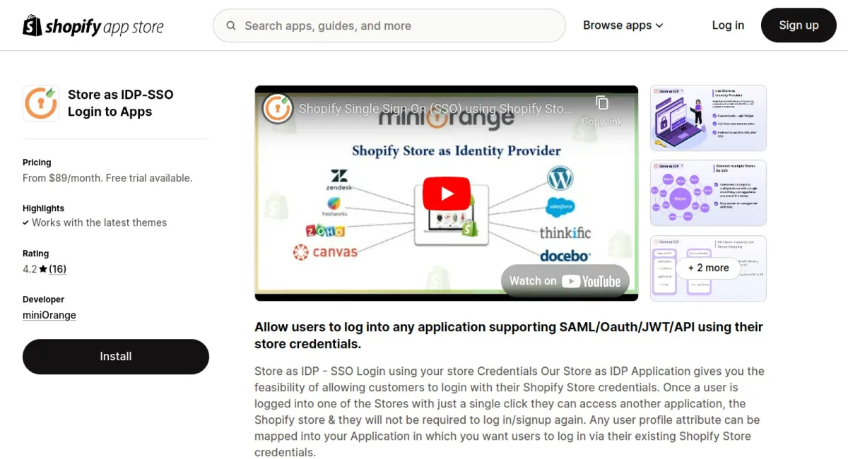 Store as IDP‑SSO Login to Apps cover