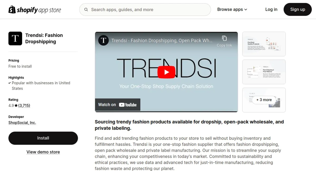 Trendsi: Fashion Dropshipping cover