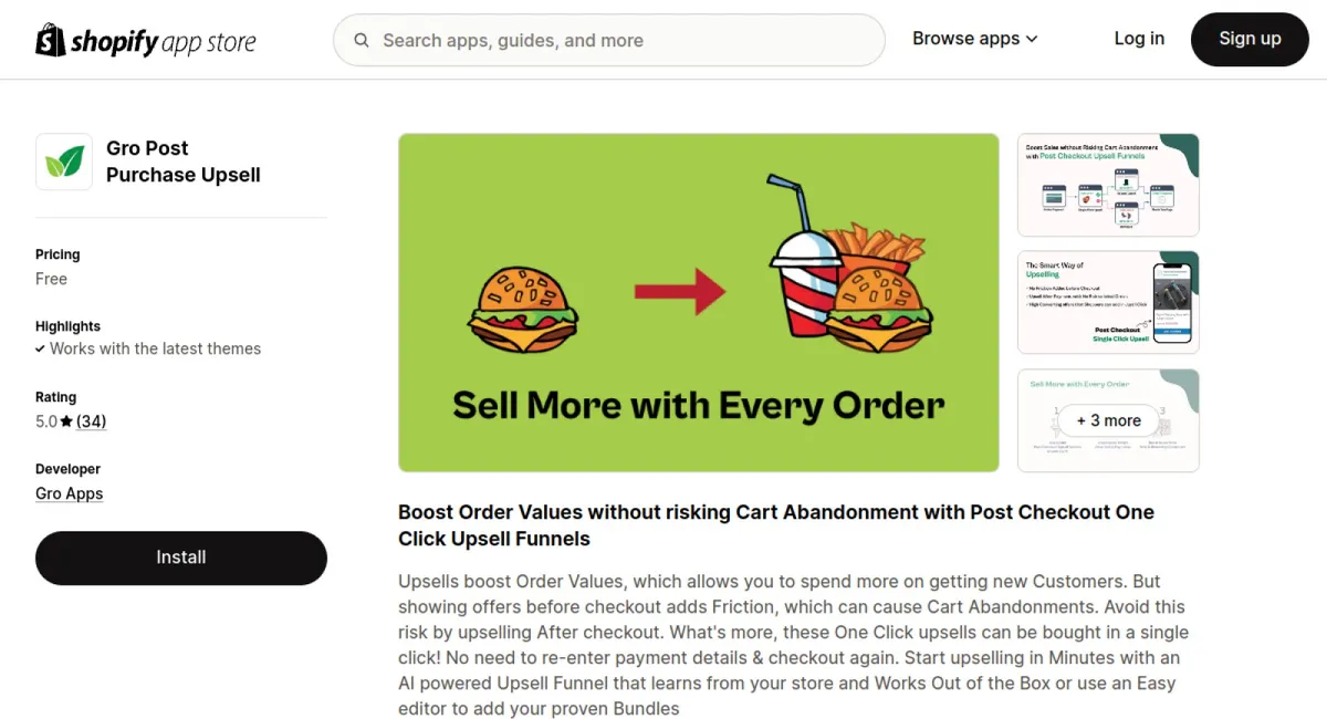 Gro One Click Upsell Funnels cover