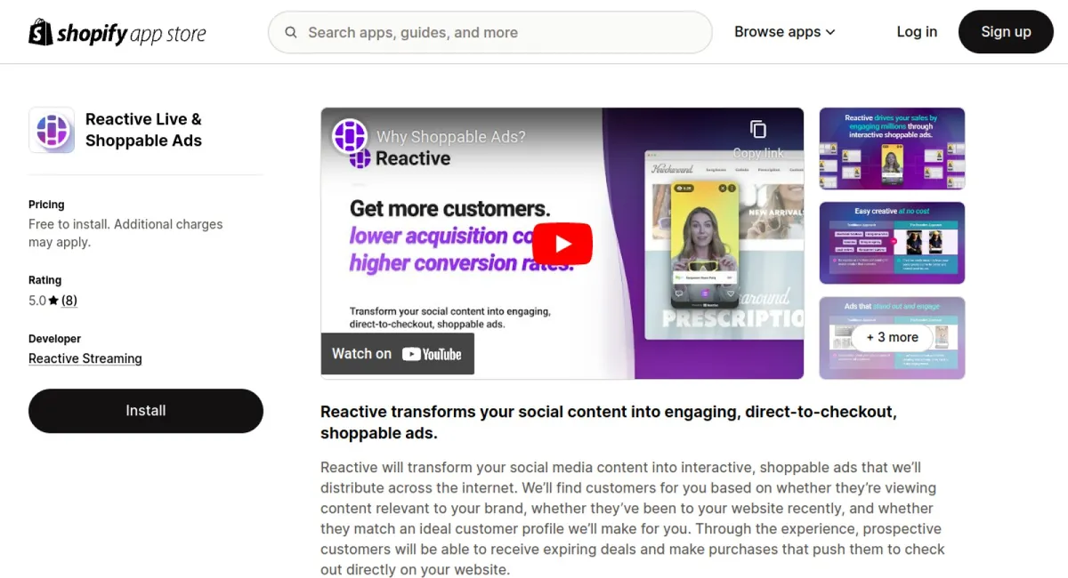 Reactive Live &amp; Shoppable Ads cover