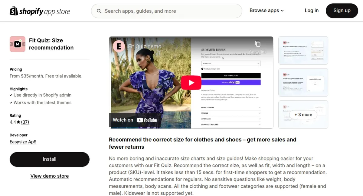 Fit Quiz: Size recommendation cover