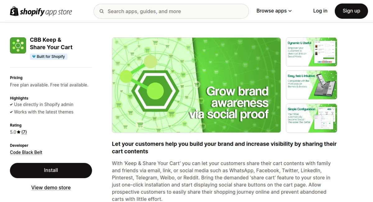 CBB Keep &amp; Share Your Cart cover