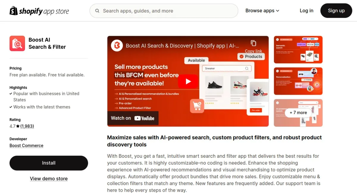 Boost AI Search &amp; Filter cover