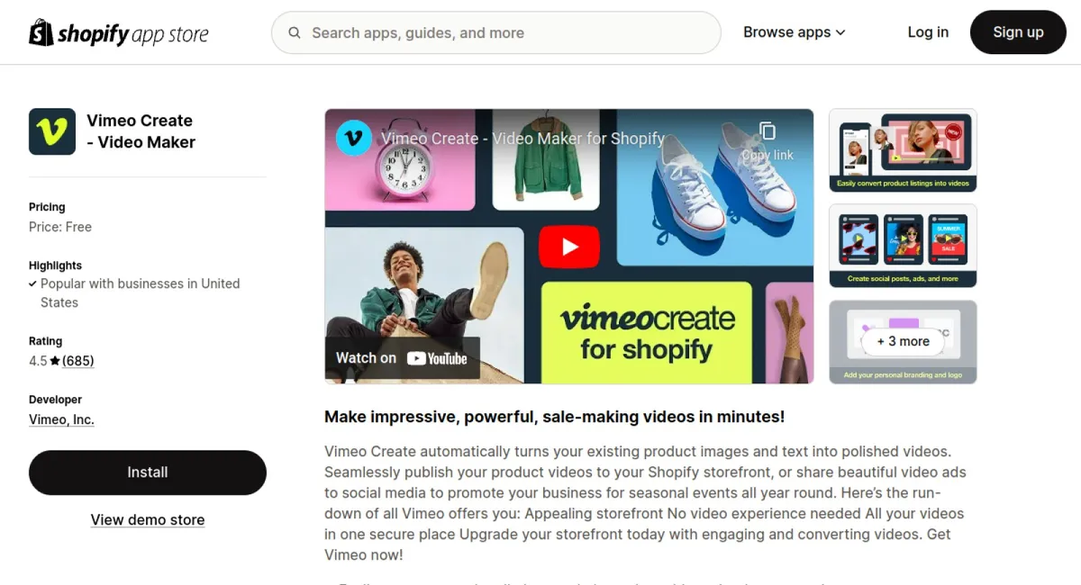 Vimeo Create ‑ Video Maker cover