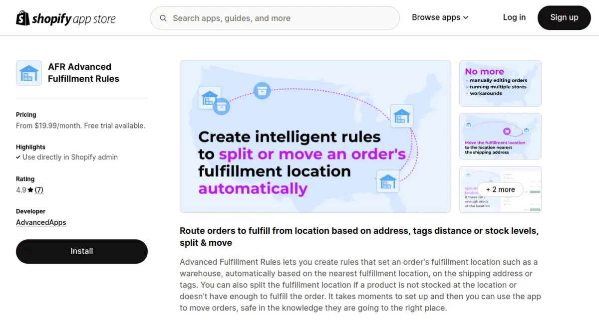 AFR Advanced Fulfillment Rules cover