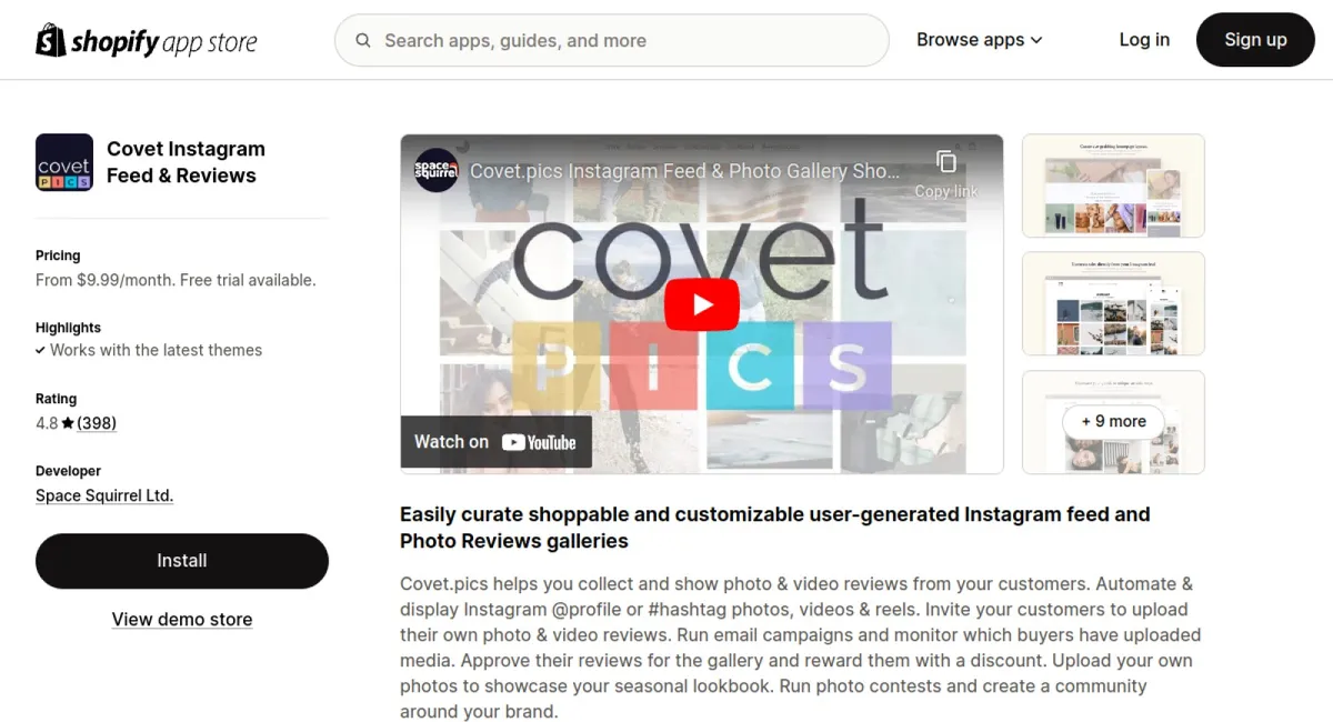 Covet Instagram Feed &amp; Reviews cover