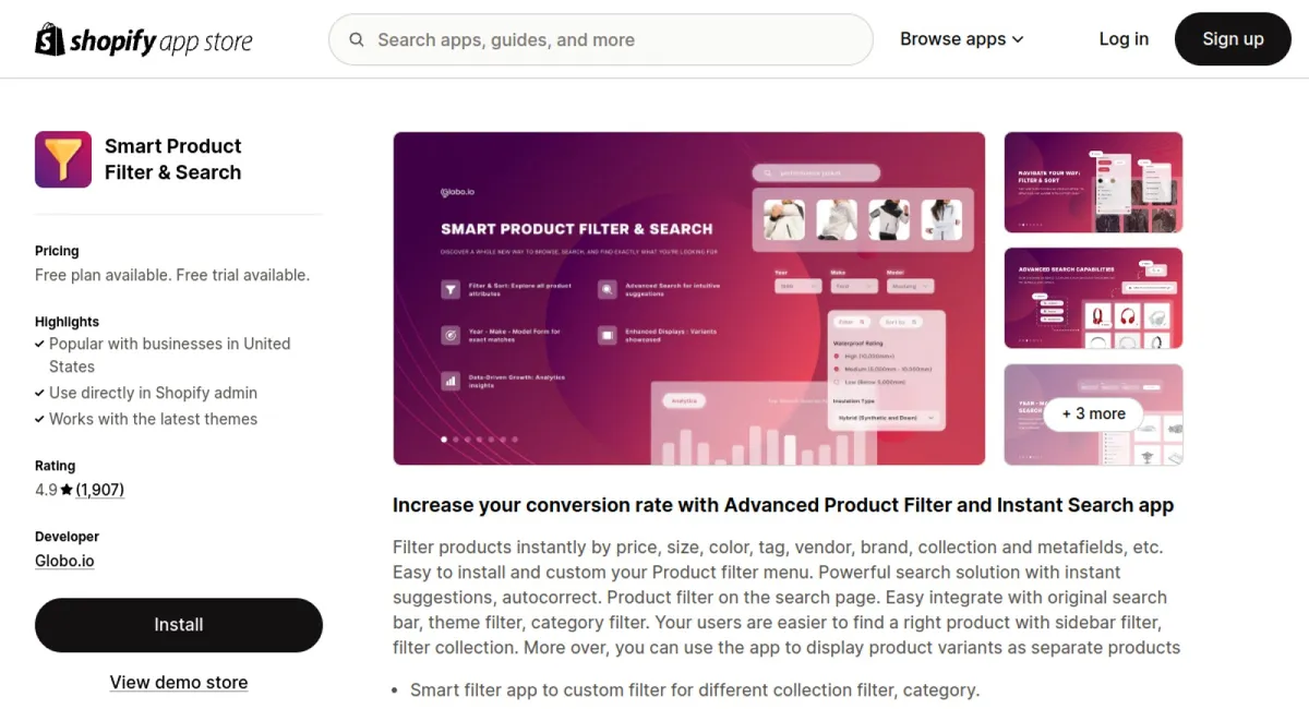 Smart Product Filter &amp; Search cover