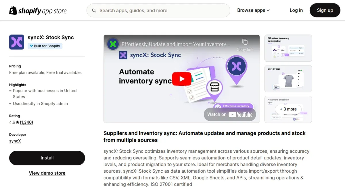 Stock Sync: Inventory Sync cover